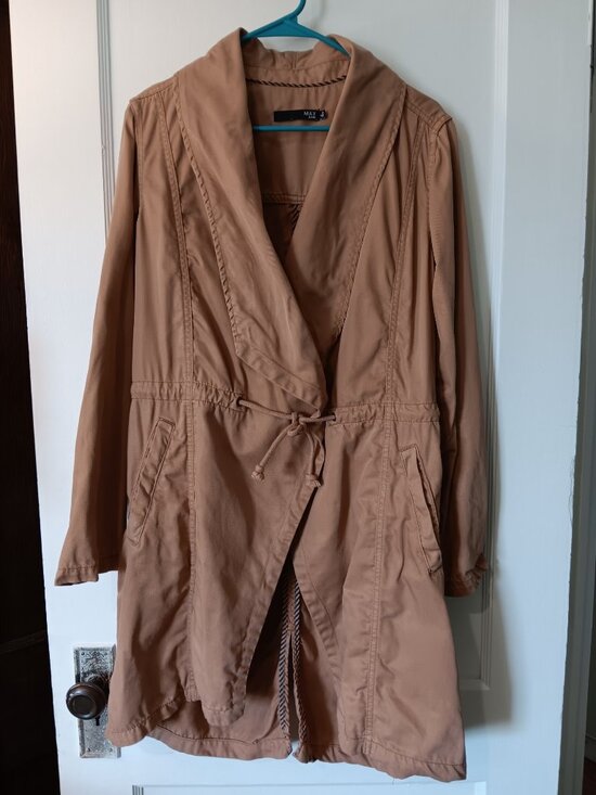 Max Jeans Jackets & Blazers - Max Jeans Trench Coat Duster Tencel Brown Jacket Boho-Utility Minimalist Earthy